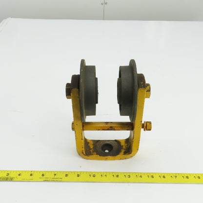 Unmarked Manual Push-Pull Hoist Trolley For 3-1/2" Beam