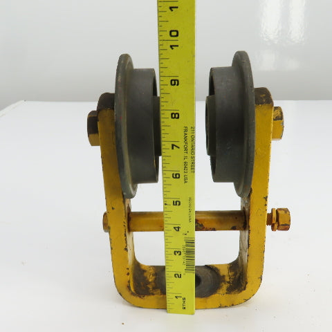 Unmarked Manual Push-Pull Hoist Trolley For 3-1/2" Beam