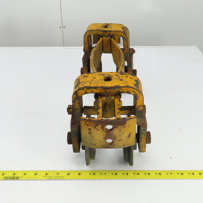 3-1/2" I-Beam Girder Underhung Bridge Crane Hoist Push Trolley Truck