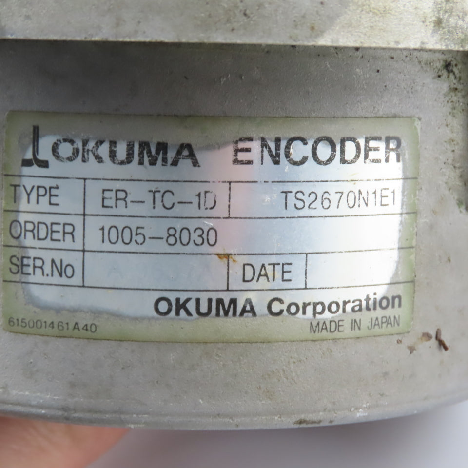 Okuma ER-TC-1D Rotary Encoder 40mm Shaft Parts/Repair