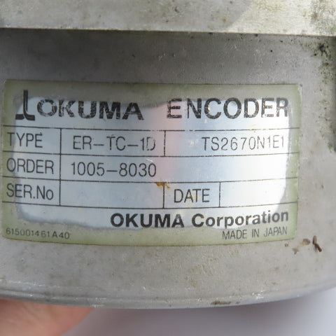 Okuma ER-TC-1D Rotary Encoder 40mm Shaft Parts/Repair