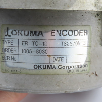 Okuma ER-TC-1D Rotary Encoder 40mm Shaft Parts/Repair