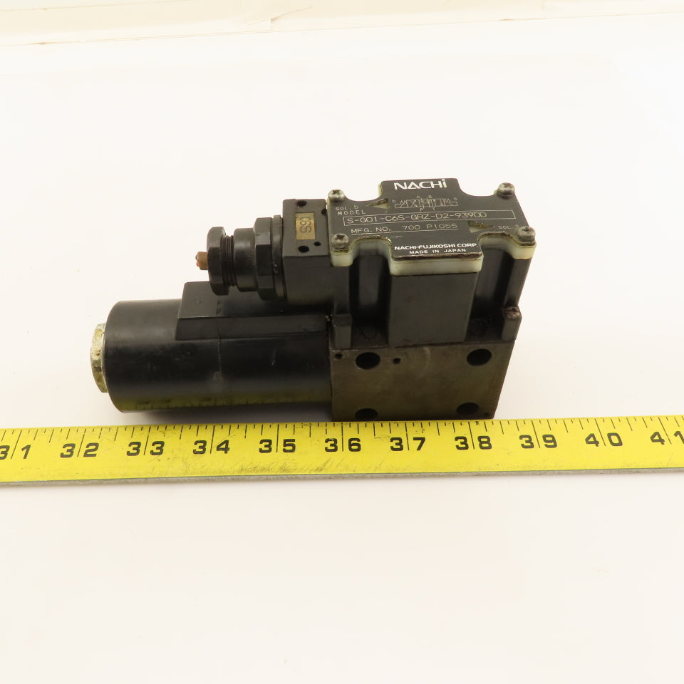 Nachi S-G01-C6S-GRZ-D2-9390D 4/3 Way Float Hydraulic Directional Valve 24VDC