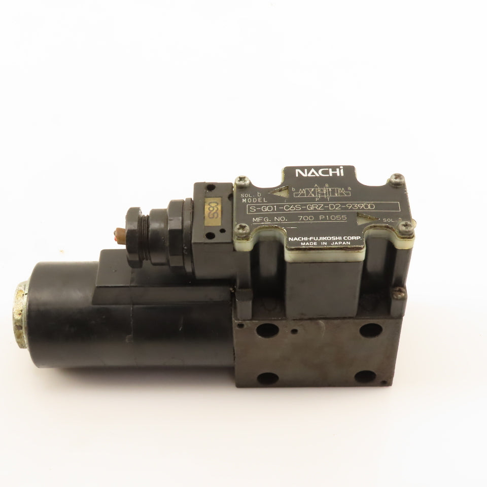 Nachi S-G01-C6S-GRZ-D2-9390D 4/3 Way Float Hydraulic Directional Valve 24VDC