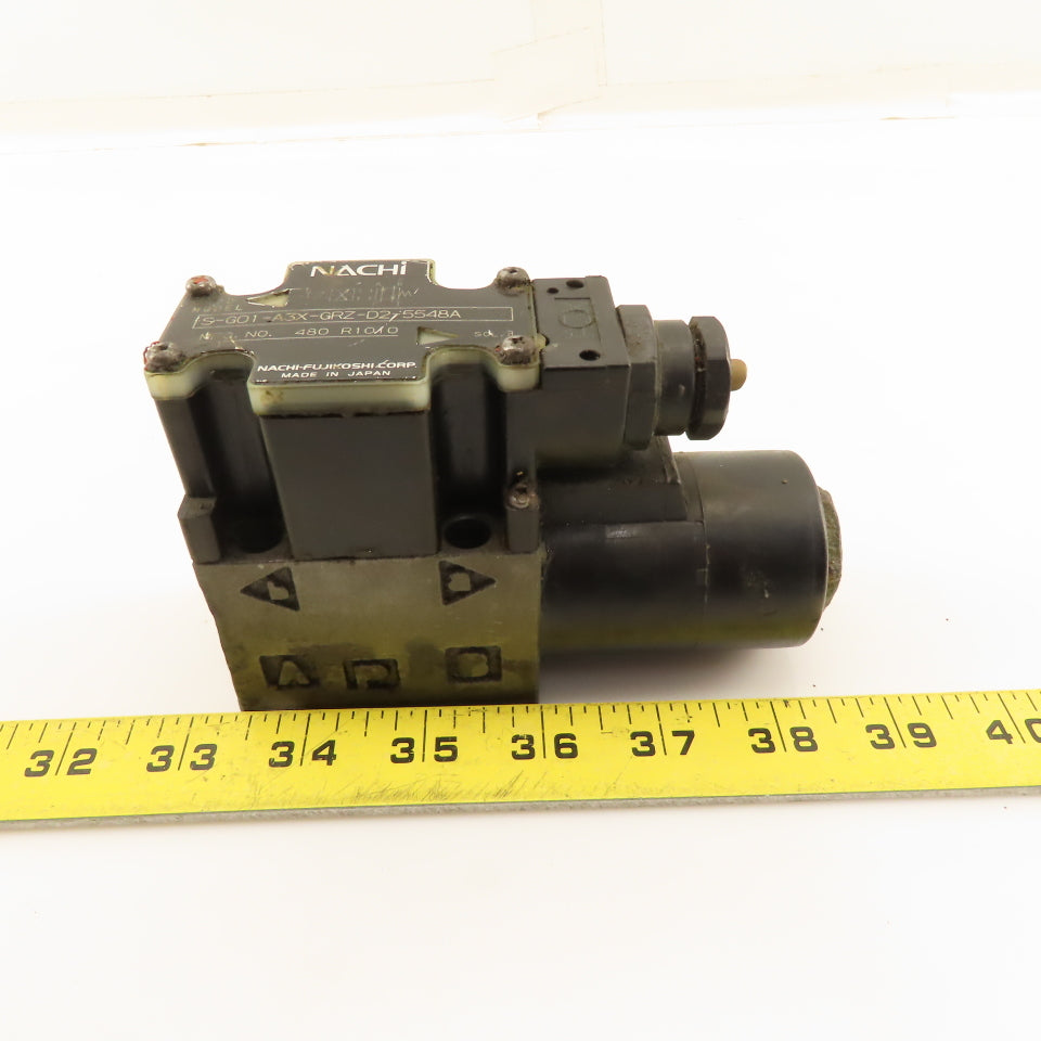 Nachi S-G01-A3X-GRZ-D2-5548A 4/3 Way Float Hydraulic Directional Valve 24VDC