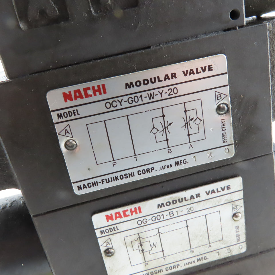 Nachi 	S-G01-C5-GRZ-D2-32 Hydraulic Directional Valve Assembly Regulated Check