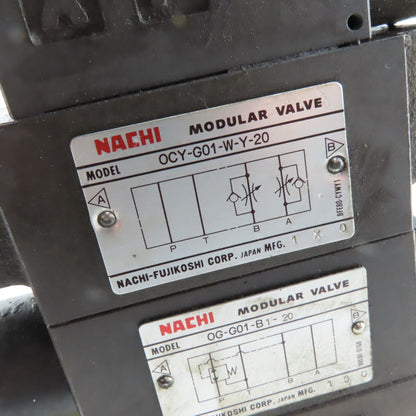 Nachi 	S-G01-C5-GRZ-D2-32 Hydraulic Directional Valve Assembly Regulated Check
