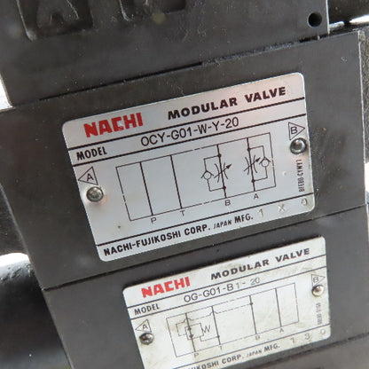 Nachi 	S-G01-C5-GRZ-D2-32 Hydraulic Directional Valve Assembly Regulated Check