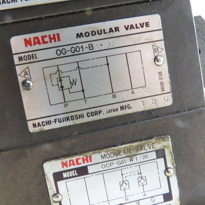 Nachi 	S-G01-C5-GRZ-D2-32 Hydraulic Directional Valve Assembly Regulated Check