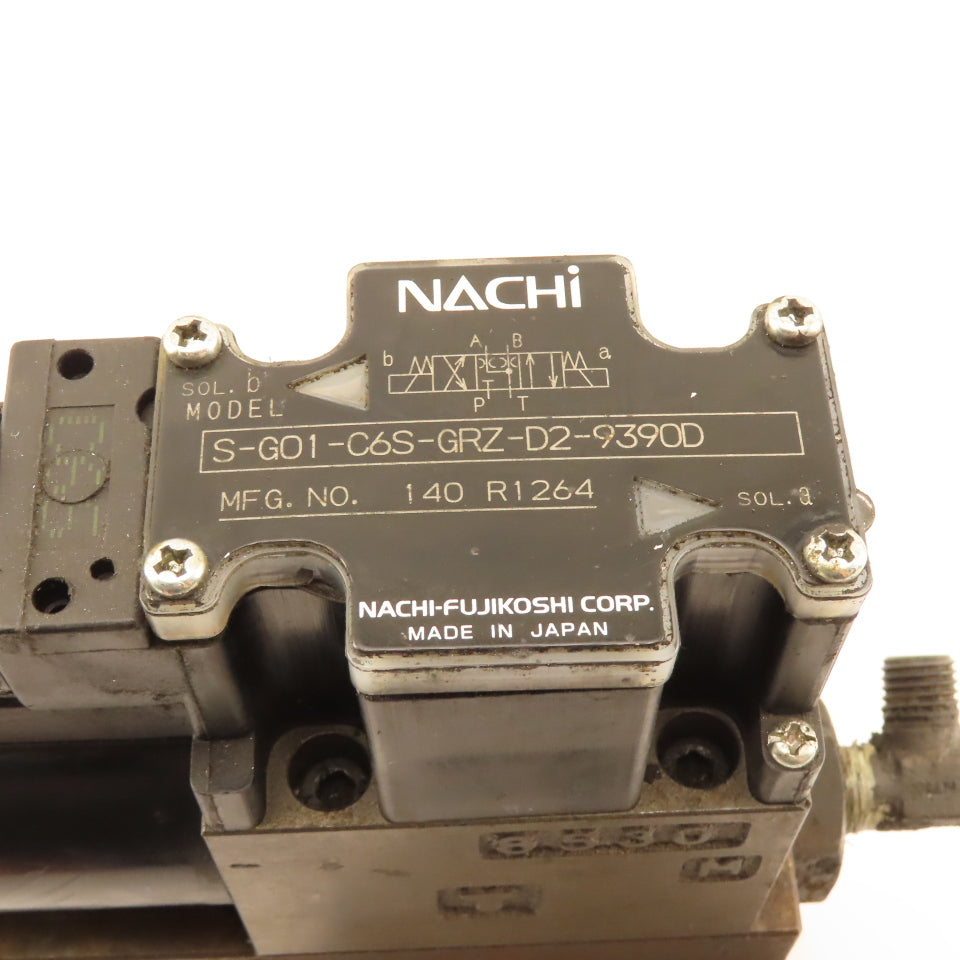 Nachi S-G01-C6S-GRZ-D2-9390D 4/3 Way Float Center Regulator Manifold Assembly