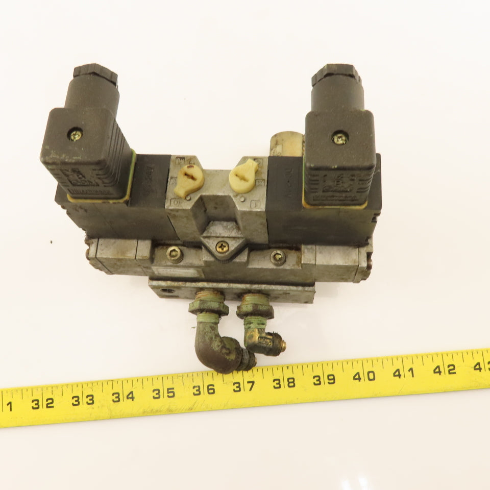 CTD 4F440 5/3 Position Double Solenoid Valve Manifold 24VDC Coil