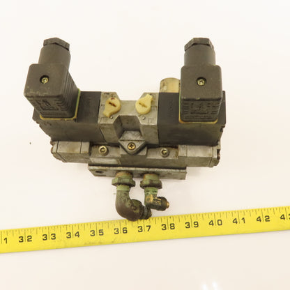 CTD 4F440 5/3 Position Double Solenoid Valve Manifold 24VDC Coil