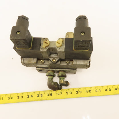 CTD 4F440 5/3 Position Double Solenoid Valve Manifold 24VDC Coil