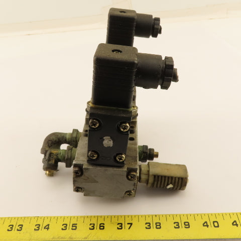 CTD 4F440 5/3 Position Double Solenoid Valve Manifold 24VDC Coil