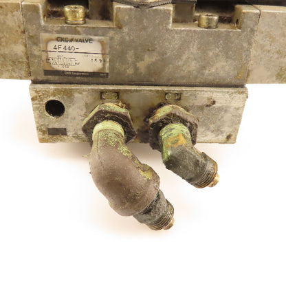 CTD 4F440 5/3 Position Double Solenoid Valve Manifold 24VDC Coil
