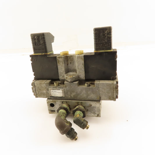 CTD 4F440 5/3 Position Double Solenoid Valve Manifold 24VDC Coil