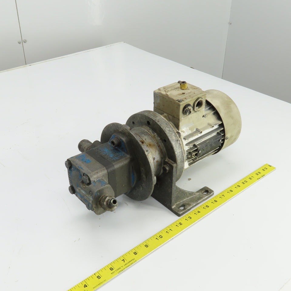 Siemens 1LA7073-4AB11 0.43KW AC Motor 460V W/Vickers Vane Pump V101B2B1A20