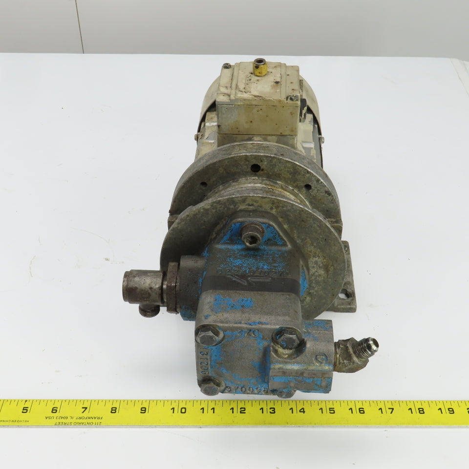 Siemens 1LA7073-4AB11 0.43KW AC Motor 460V W/Vickers Vane Pump V101B2B1A20