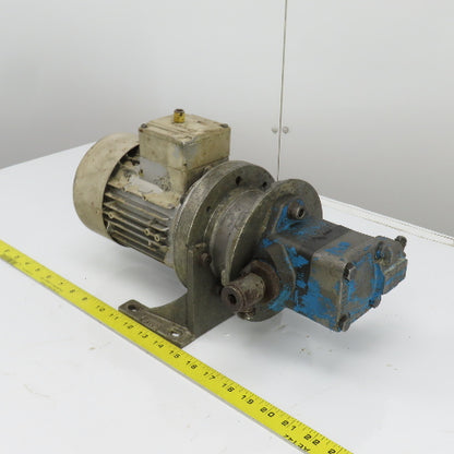 Siemens 1LA7073-4AB11 0.43KW AC Motor 460V W/Vickers Vane Pump V101B2B1A20
