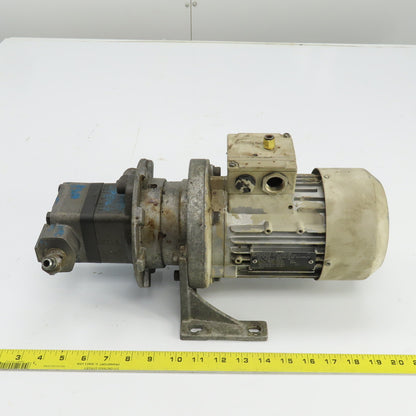 Siemens 1LA7073-4AB11 0.43KW AC Motor 460V W/Vickers Vane Pump V101B2B1A20
