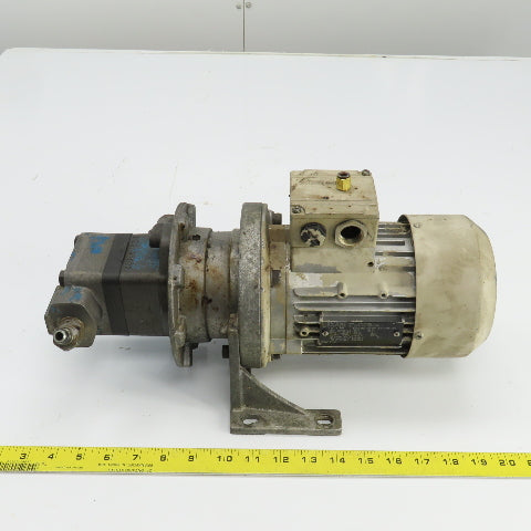Siemens 1LA7073-4AB11 0.43KW AC Motor 460V W/Vickers Vane Pump V101B2B1A20