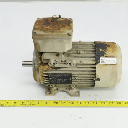 Siemens 1LE10230DA322AA4 1.1/1.27KW 2885/3500RPM AC Motor 230/460VY 80M