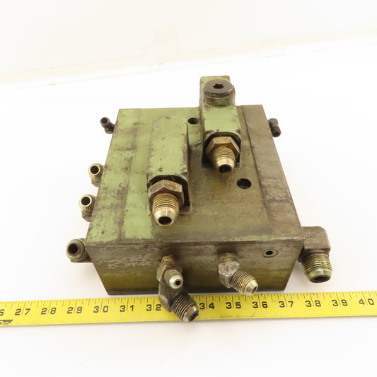 Okuma LR15 Multiport Steel Block Hydraulic Manifold Assembly
