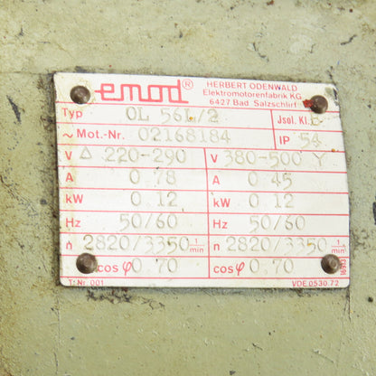 Franz Kessler 109 458 2.6-6.5KW DC Electric Motor 600-1500-3000 RPM 18A 160/400V