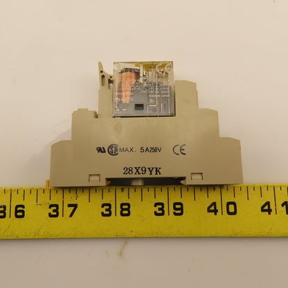 Omron GR2-2-SND 24VDC Coil Relay Module Socket Base 28X9YK Lot Of 5