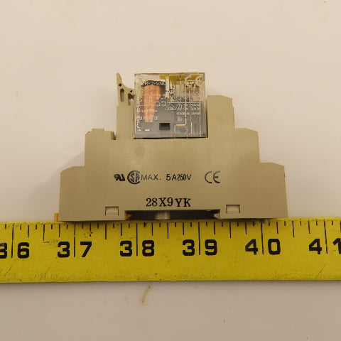 Omron GR2-2-SND 24VDC Coil Relay Module Socket Base 28X9YK Lot Of 5