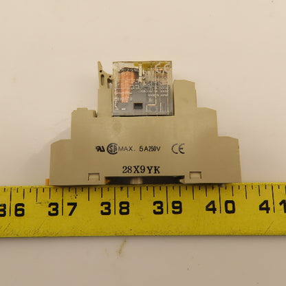 Omron GR2-2-SND 24VDC Coil Relay Module Socket Base 28X9YK Lot Of 5