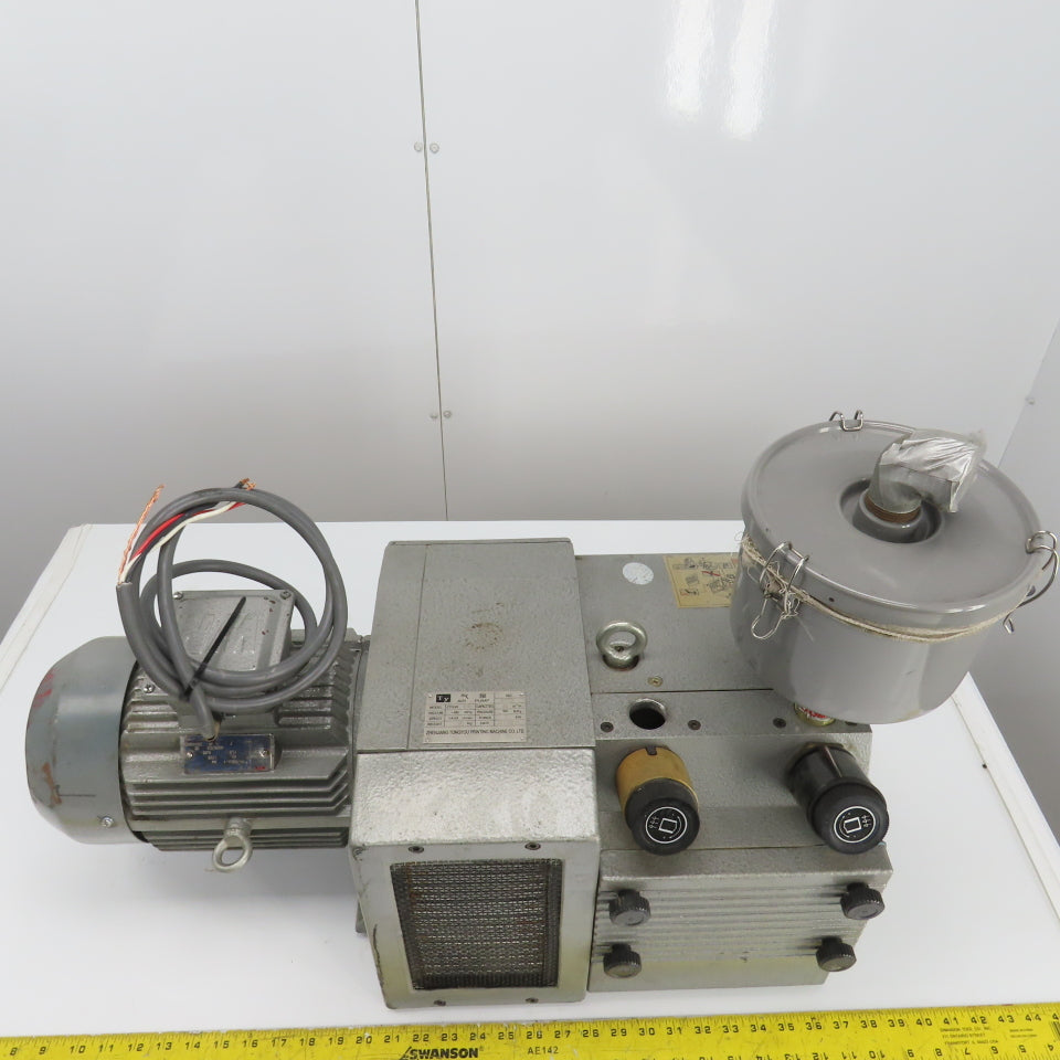 Ty Air ZYBW 80E Rotary Vane Vacuum Pump 3KW -60KPa 220V 3PH 1420RPM