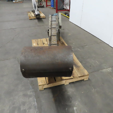 Wardcraft SHLPN600-T3 Incline Chip Conveyor 8" Belt 4FPM 72" Disc. 3Ph 144" OAL