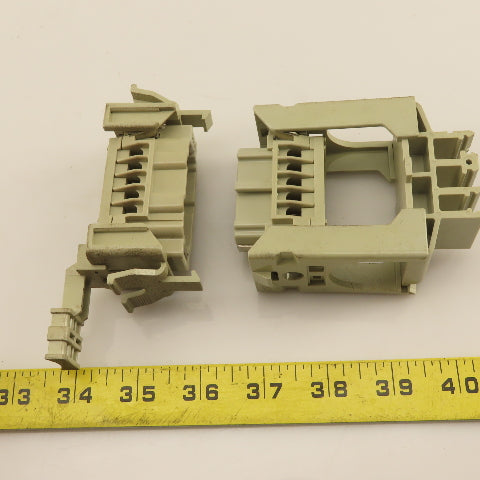 Harting Han-E10F 10 Position 400V 16A Panel Din Rail Connector Male/Female