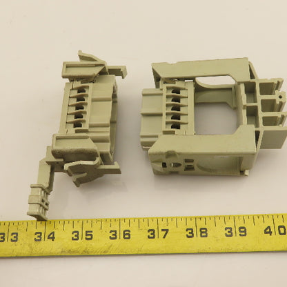 Harting Han-E10F 10 Position 400V 16A Panel Din Rail Connector Male/Female