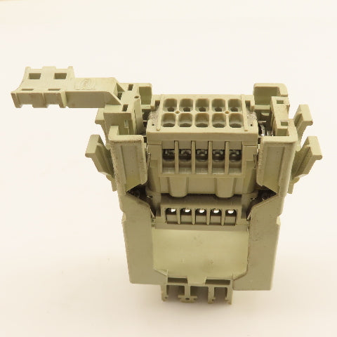 Harting Han-E10F 10 Position 400V 16A Panel Din Rail Connector Male/Female
