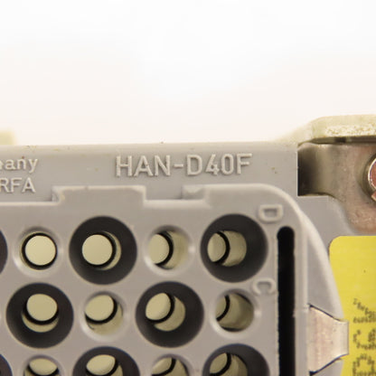 Harting Han-D40F 40 Position 400V 16A Panel Din Rail Connector Male/Female