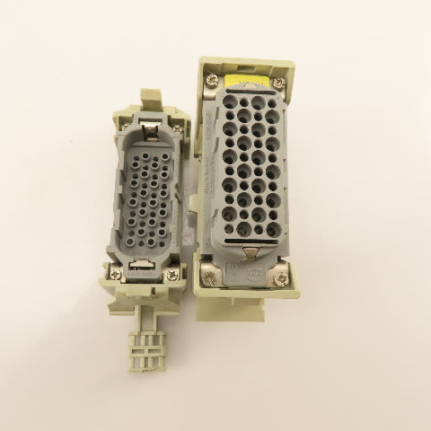 Harting Han-D40F 40 Position 400V 16A Panel Din Rail Connector Male/Female