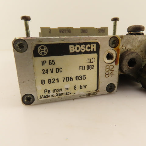 Bosch 0821706035 4 Position Pneumatic Valve Manifold Base 24VDC