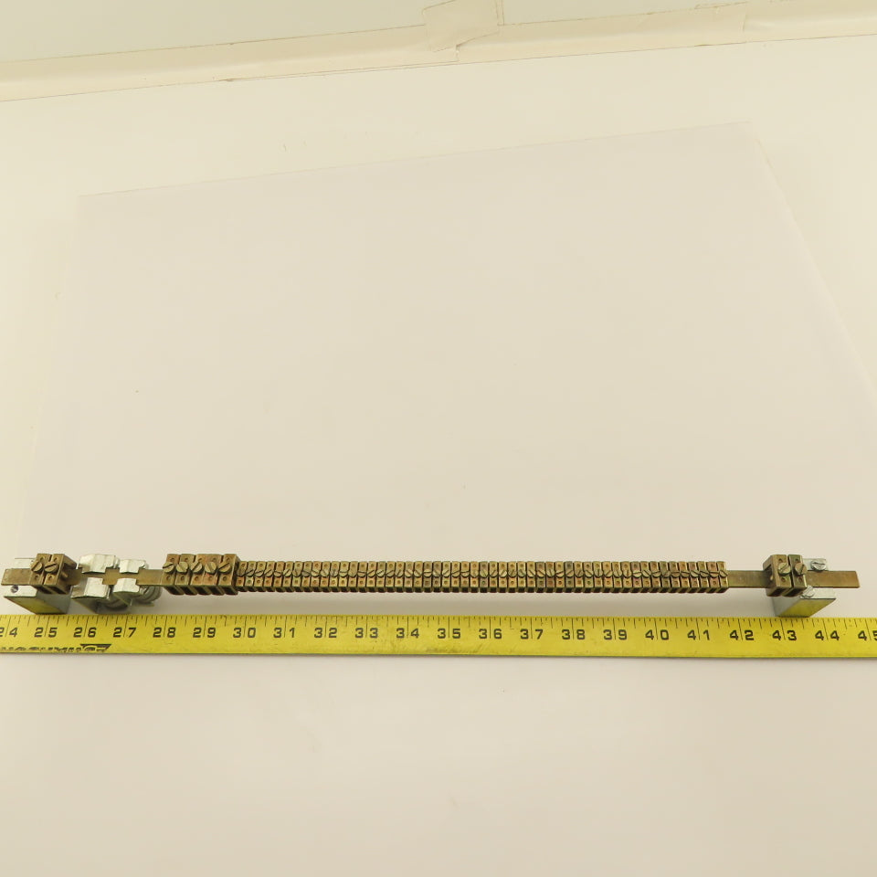 20" Industrial Electrical Cabinet Grounding Neutral Bar Kit 60 Terminals