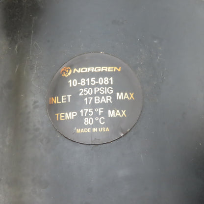 Norgren 10-815-081 3/8" NPT Air Mechanical Lubricator Regulator Assembly