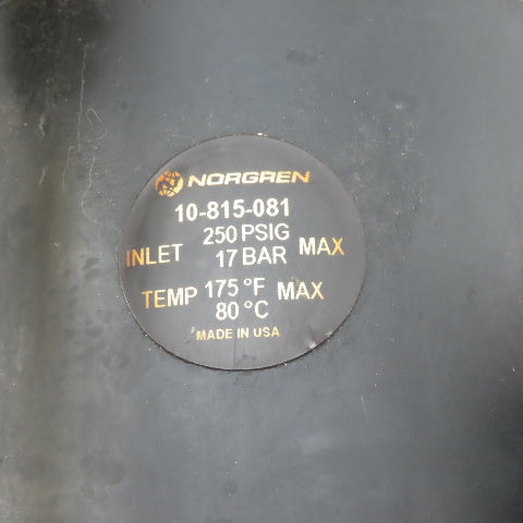 Norgren 10-815-081 3/8" NPT Air Mechanical Lubricator Regulator Assembly