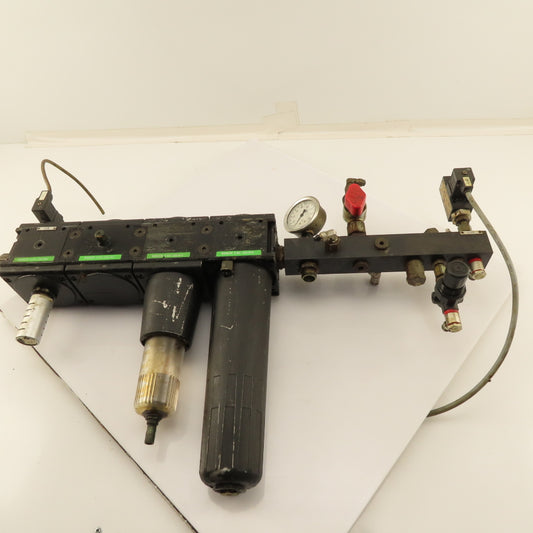 Bosch 0821303815 1" Multistage Pneumatic Filter Regulator W/ Multiport Manifold