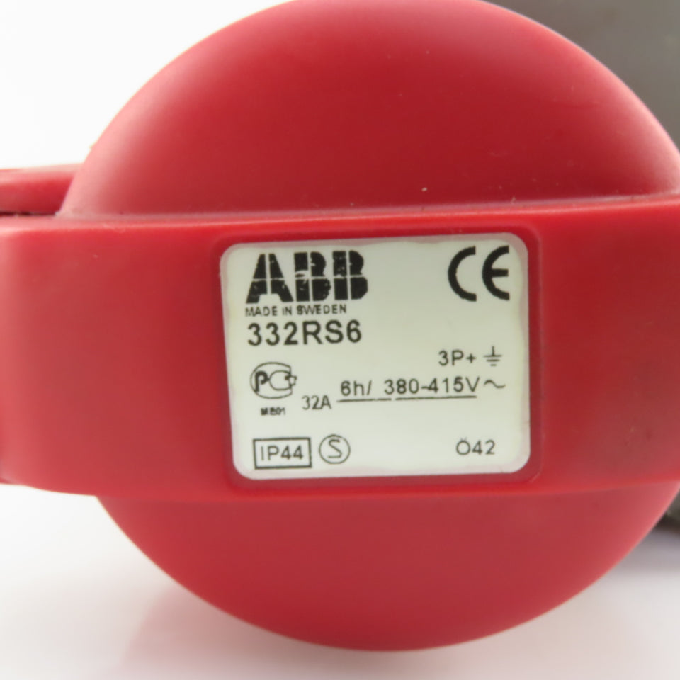 ABB 332RS6 32A 415V Max IEC 60309-1,2 Surface Mount 3 Pole Grounded Plug