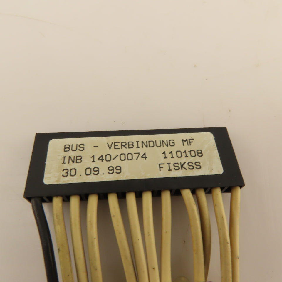 Indramat INB140/0074 110108 Bus Connector Jumper Cable