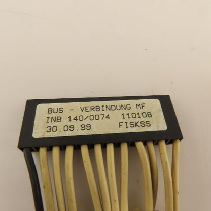 Indramat INB140/0074 110108 Bus Connector Jumper Cable