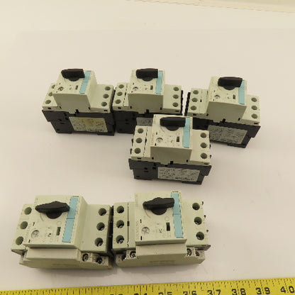 Siemens 3RV1021 Manual Motor Starter Assembly 1.1-1.6A-11-16A Mixed Lot Of 6