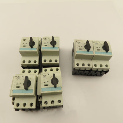 Siemens 3RV1021 Manual Motor Starter Assembly 1.1-1.6A-11-16A Mixed Lot Of 6