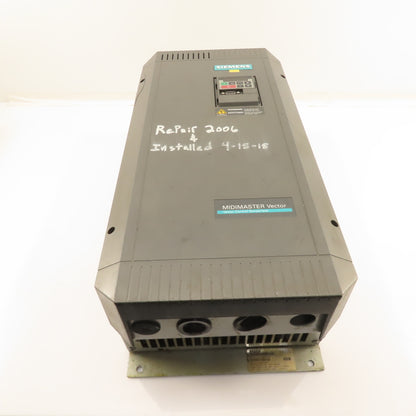Siemens 6SE3223-5DH40 Midimaster Vector AC Drive 380-500V Input 25Hp 0-650Hz