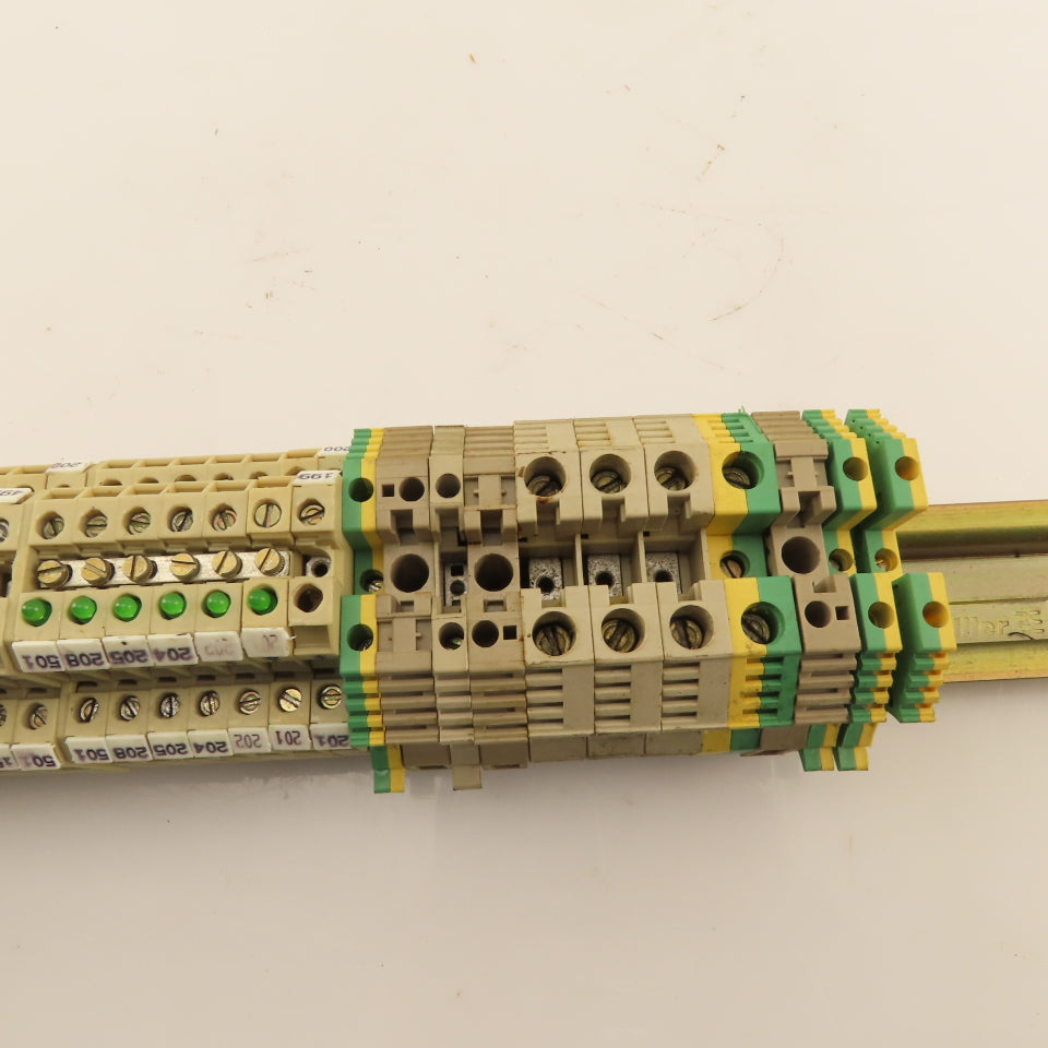 Weidmuller Large Misc. Lot Wire Terminal Connectors Ground Blocks Lot Of 150